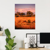 Poster Zimbabwe la nature pure de l'antilope (Bureau à domicile)