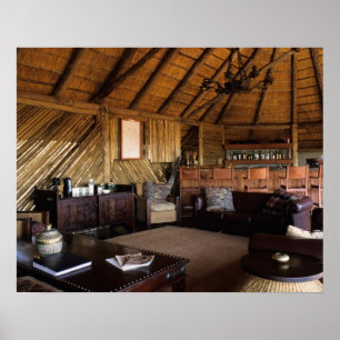 Poster Zimbabwe, parc national de Hwange, lodge Linkwasha