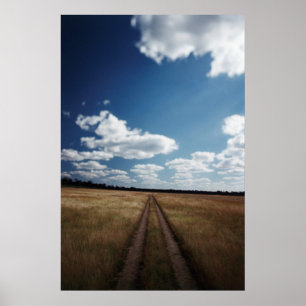 Poster Zimbabwe, vue d'une route près de la piste d'atter