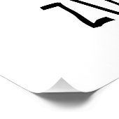 Poster Zimbabwe Zimbabwe Drapeau Vert Personnalisé (Coin)