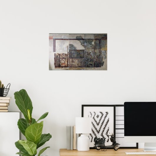 Poster Zimri-Lim, roi de Mari, devant la déesse Ishtar (Bureau à domicile)