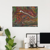 Poster Zing 1 Acrylique Abstraite Geode Imprimer (Bureau à domicile)