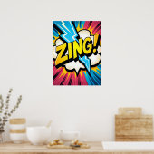 Poster ZING ! Éclair Pop Art Explosion (Cuisine)