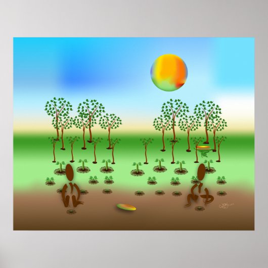 Poster Zinglees ~ Arbres (Devant)