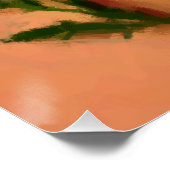 Poster Zinnia Elegans Fleurs Art (Coin)