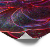 Poster Zinnia Imaginaire Abstrait (Coin)