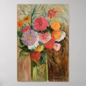 Poster Zinnias et Asters | Tadeusz Makowski (Devant)