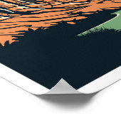 Poster Zion National Park Utah USA Travel Illustration (Coin)