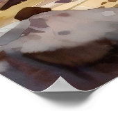 Poster Zion National Park Watercolor (Coin)