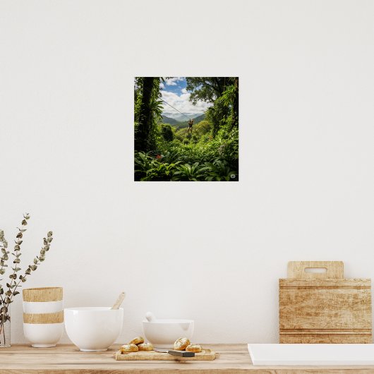 Poster Zip-Lining Jungle Canopy (Cuisine)