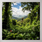 Poster Zip-Lining Jungle Canopy (Devant)