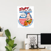 Poster Zippy Pour Président ! (Bureau à domicile)