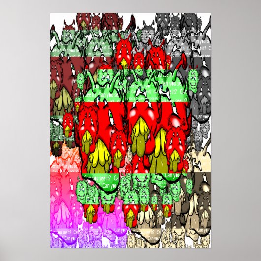 Poster Zippy Trippy Alien Dazs Green-Tooth x5 (Devant)