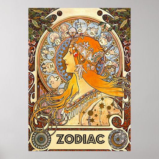 Poster Zodiac 1896 (Devant)