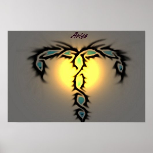 Poster Zodiac Aries (Devant)