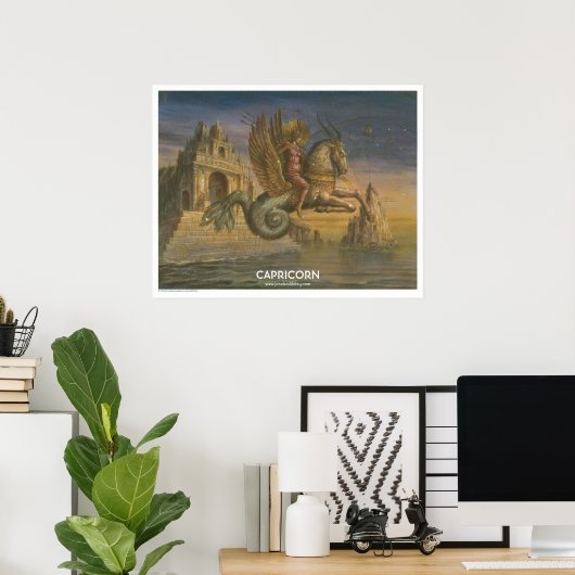 Poster Zodiac - Capricorne (Bureau à domicile)