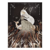 Poster Zodiac Capricorne par Alexandra Dikaia (Devant)