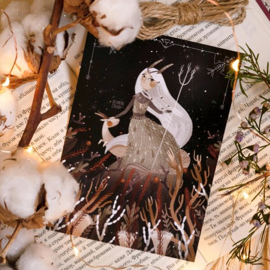 Poster Zodiac Capricorne par Alexandra Dikaia