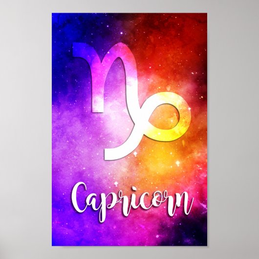 Poster Zodiac : Capricorne Space Candy (Devant)