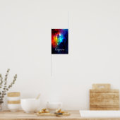 Poster Zodiac : Capricorne Space Rainbow (Cuisine)