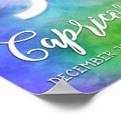 Poster Zodiac : Dates de Capricorne (Coin)