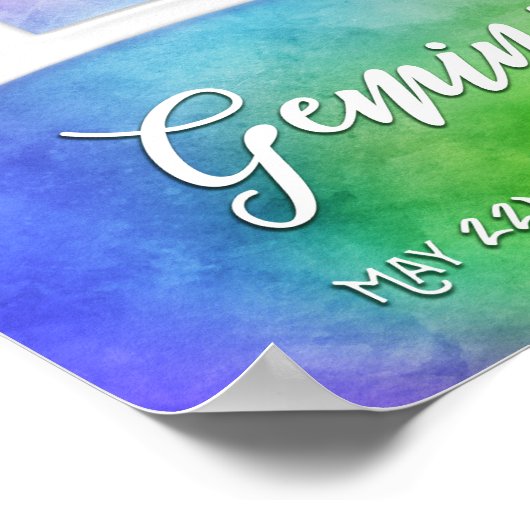 Poster Zodiac : Dates de Gemini (Coin)