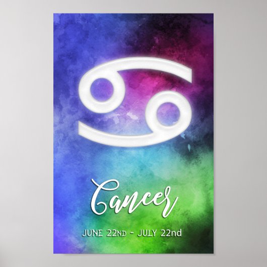 Poster Zodiac : Dates du cancer (Devant)