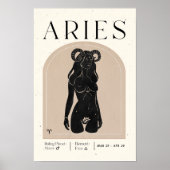 Poster Zodiac féminin Aries (Devant)