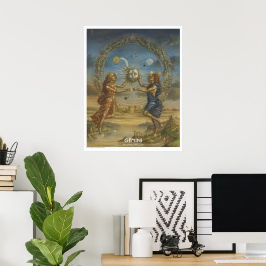 Poster Zodiac - Gemini (Bureau à domicile)