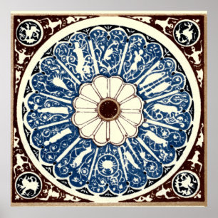 Poster Zodiac Mandala