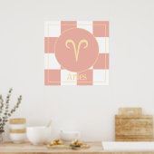 Poster Zodiac moderne Aries (Cuisine)