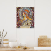 Poster Zodiac par Alphonse Mucha (Cuisine)