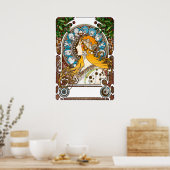 Poster Zodiac par Alphonse Mucha (Cuisine)