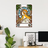 Poster Zodiac par Alphonse Mucha (Bureau à domicile)