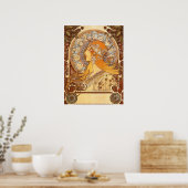 Poster Zodiac par Alphonse Mucha (Cuisine)