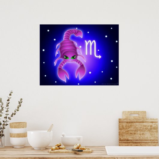 Poster Zodiac Scorpio mignon (Cuisine)