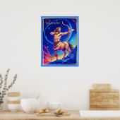 Poster Zodiac Sign Sagittarius as the Celestial Archer (Cuisine)