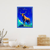 Poster Zodiac Sign Taurus Rooted in Earth and Sky (Cuisine)