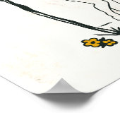 Poster Zodiac Style Toile Art Avec Le Virgo Maiden (Coin)