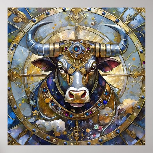 Poster Zodiac - Taurus Le Taureau (Devant)