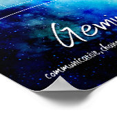 Poster Zodiac : Traits Gemini (Coin)