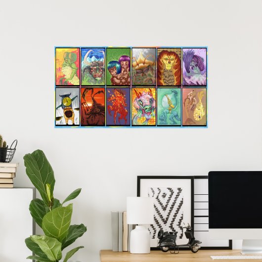 POSTER ZODIAQUE (Bureau à domicile)