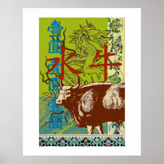 Poster Zodiaque chinois