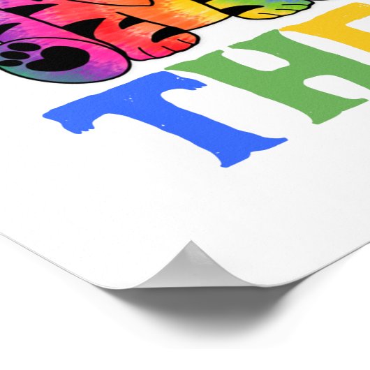 Poster Zodiaque chinois - Année du Tigre sous la pluie ar (Coin)