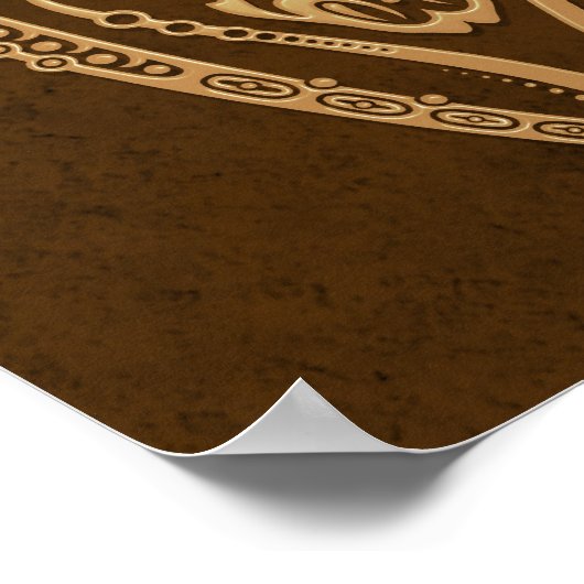 Poster Zodiaque complexe Brown Aries (Coin)