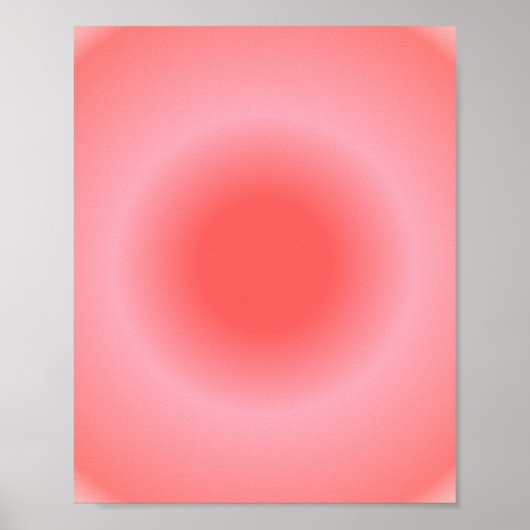 Poster Zodiaque dégradé Aura Aries, Gradient rose rouge (Devant)