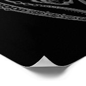 Poster Zodiaque des grains complexes sur le noir (Coin)
