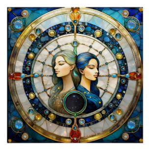 Poster Zodiaque - Gémeaux Les Jumeaux