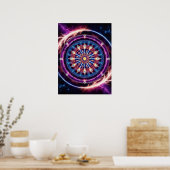Poster Zodiaque mystique Mandala - Mur vibrant (Cuisine)