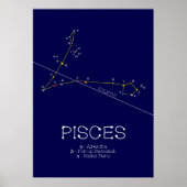 Poster Zodiaque Pisces (Devant)
